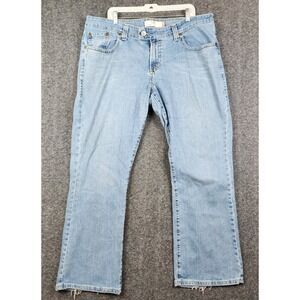 Levi's 542 Low Rise Bootcut Jeans Women 22M Light Wash Blue Denim Flap Pocket
